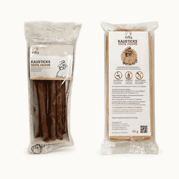 Hunde-Snack AYKA Kausticks 100 % Huhn