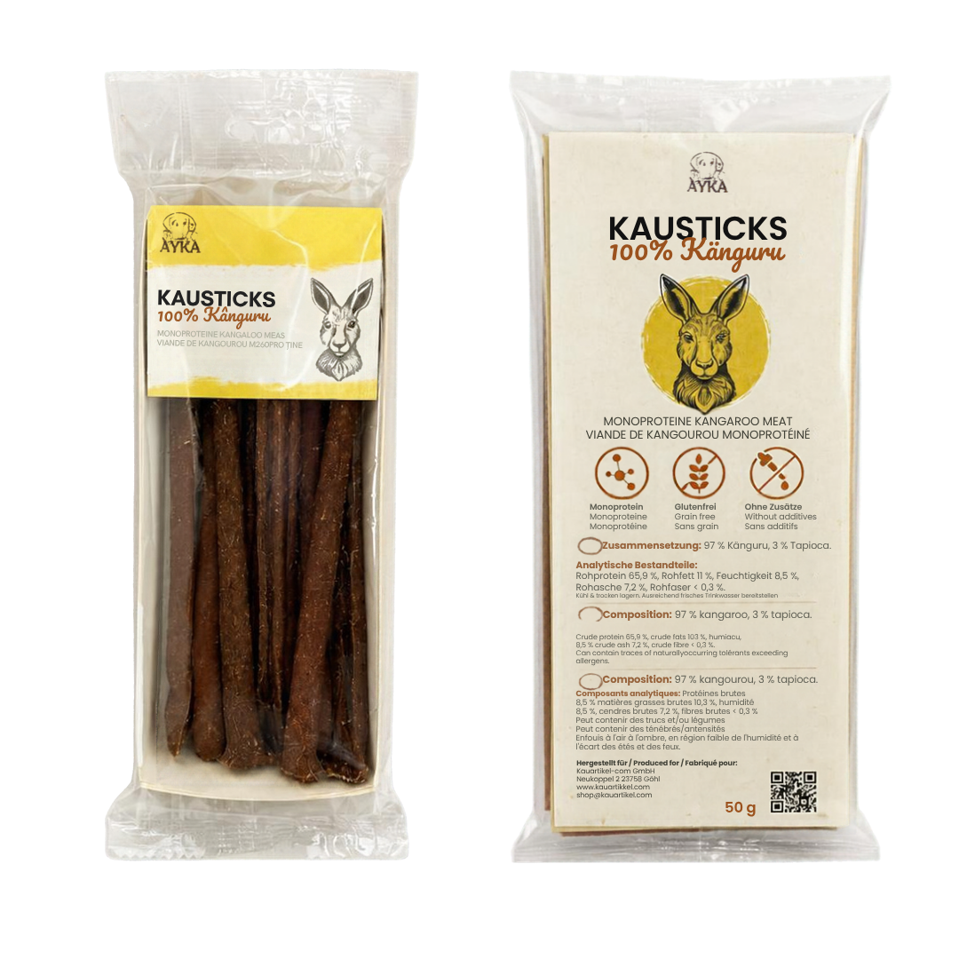 AYKA Kausticks 100 % Känguru – 50 g